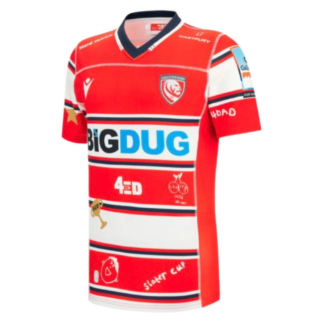 2026 Gloucester Rugby 4Ed Replica Home Shirt (Your Name)-SoccerKits Hub | Buy Soccer Jerseys Online